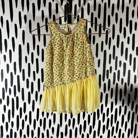 Gap Floral Yellow Dress girls size 3t - Picture 2 of 4